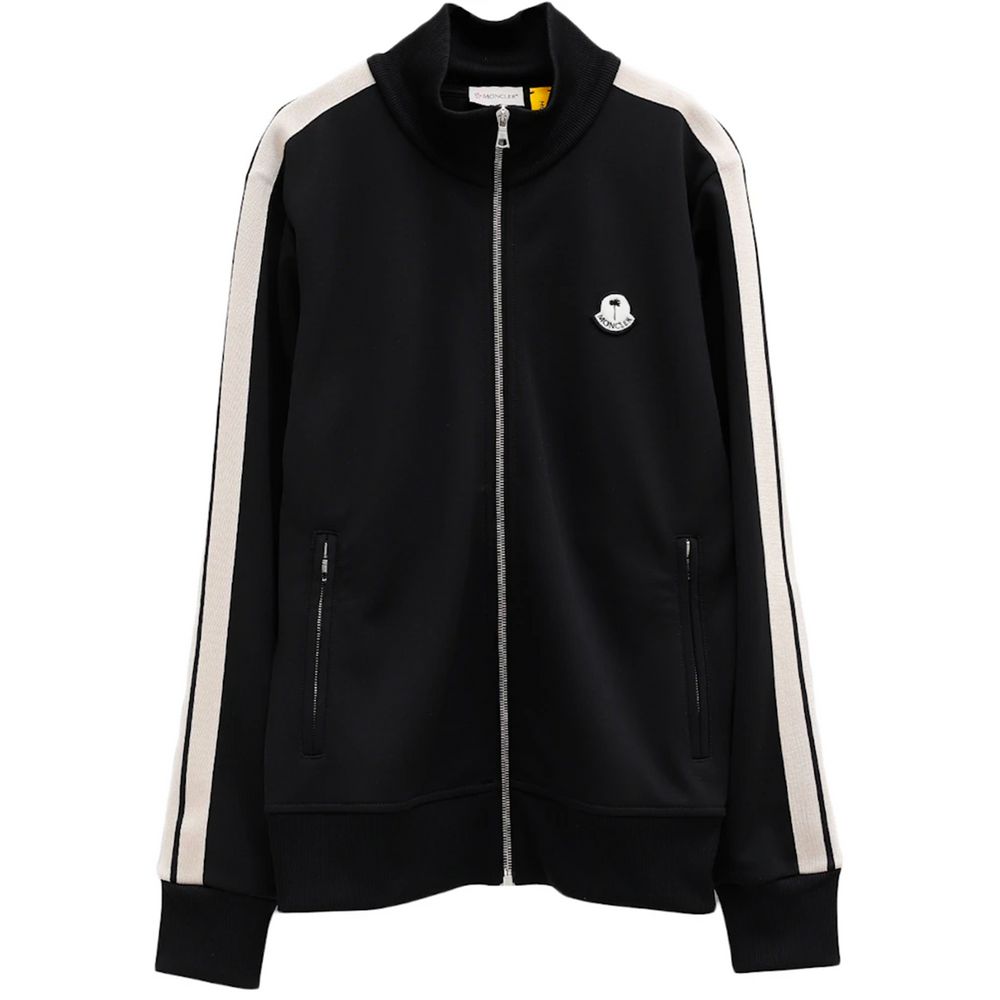 Black Polyester Men Sweater