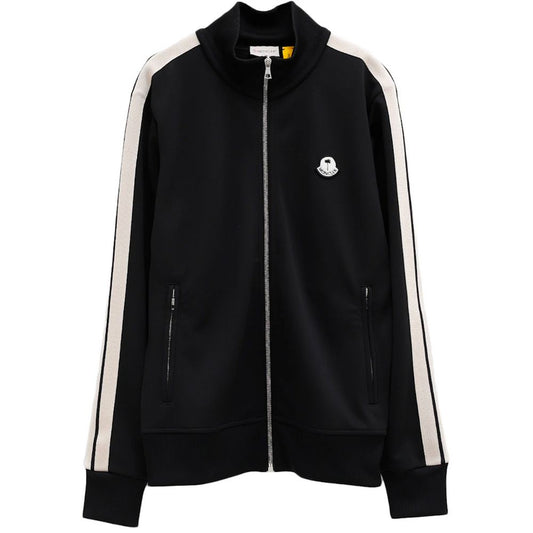 Black Polyester Men Sweater
