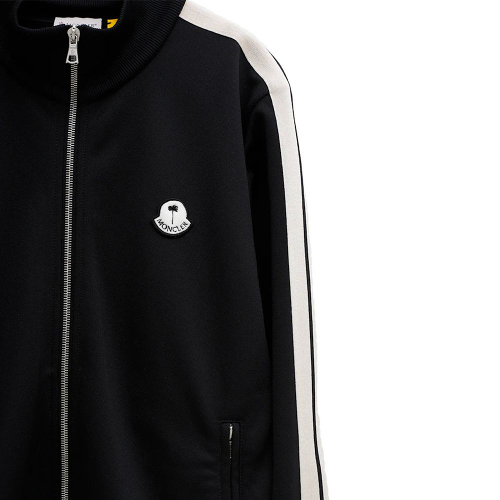 Black Polyester Men Sweater