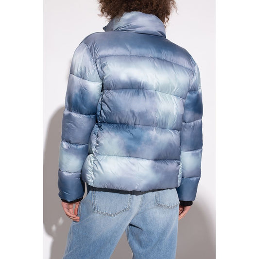 Hellblaue Polyester-Damenjacke