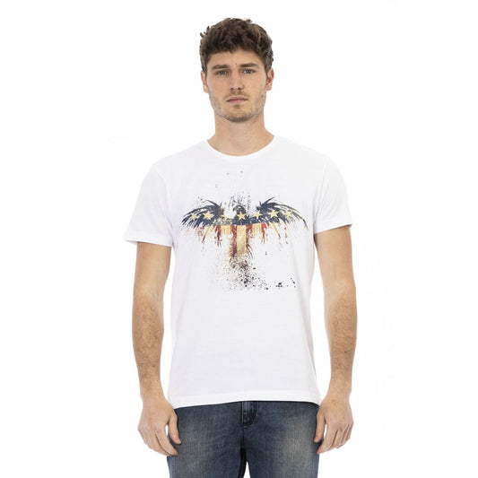 Weißes Herren-T-Shirt aus Baumwolle