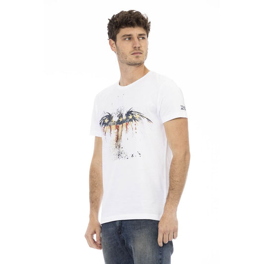 Weißes Herren-T-Shirt aus Baumwolle