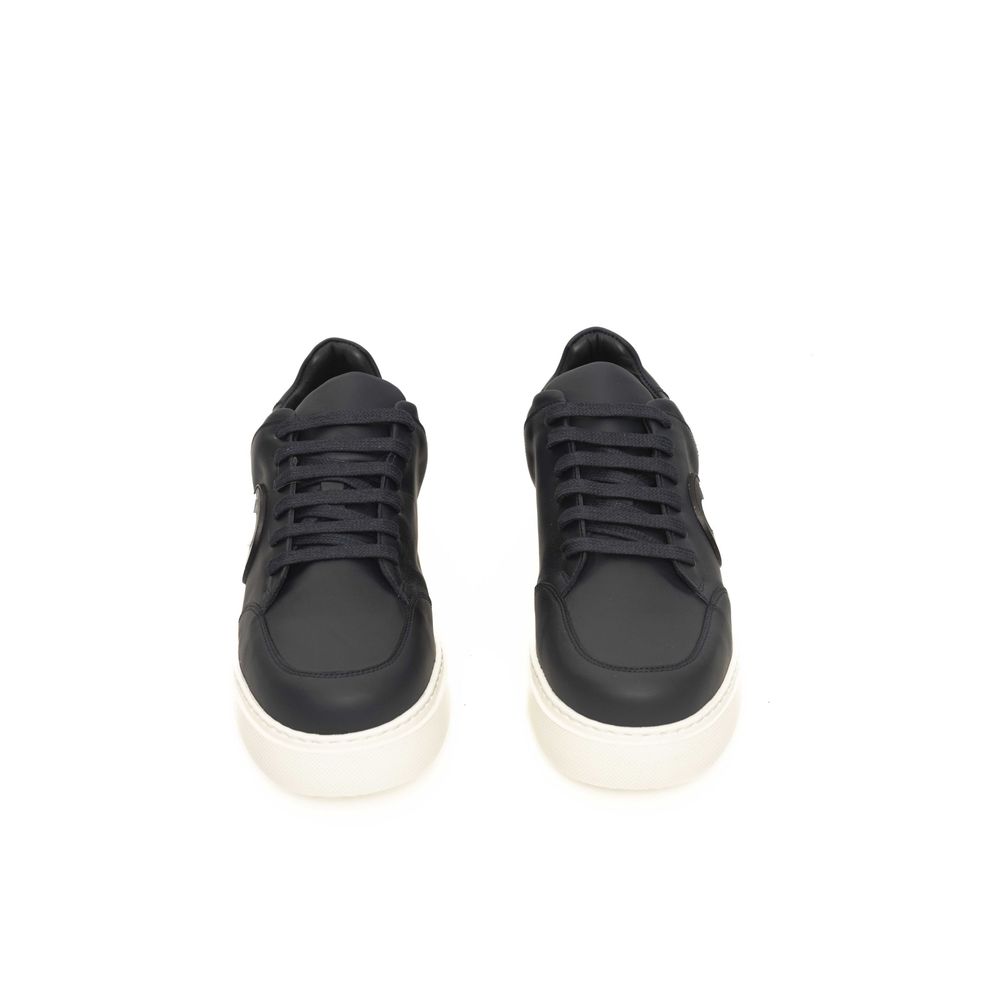 Blaue Herren-Sneaker aus Rindsleder