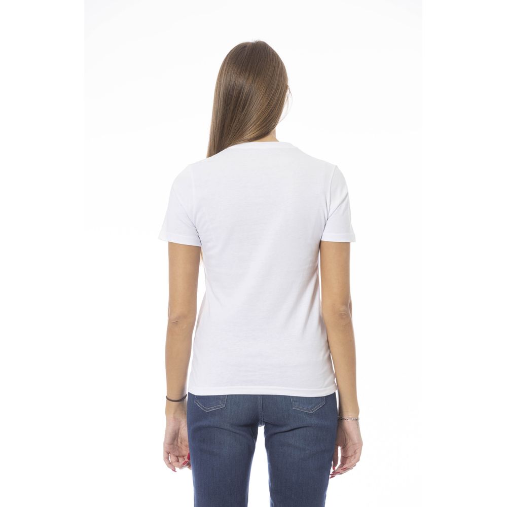 White Cotton Women Top