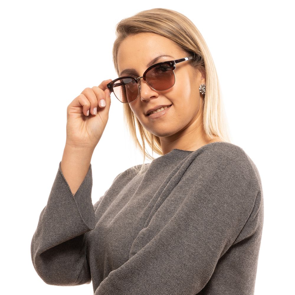 Braune Unisex-Sonnenbrille