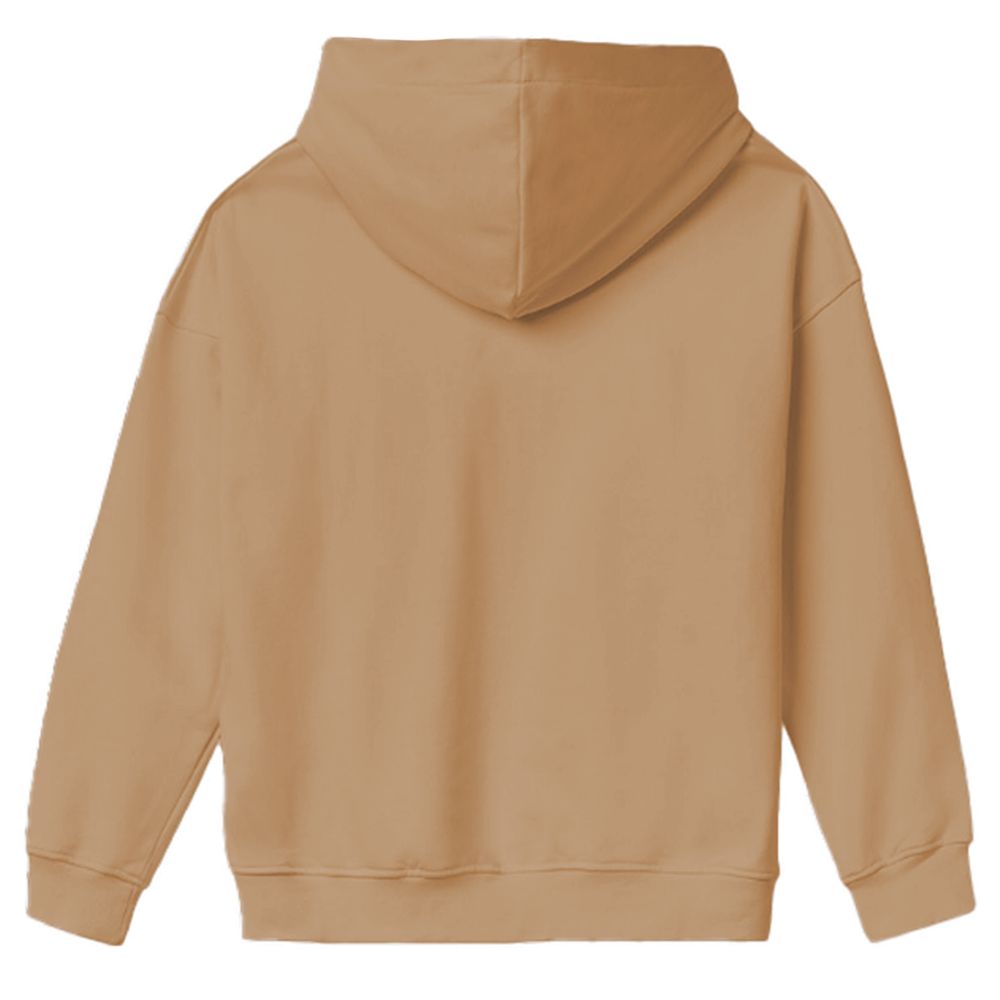 Brauner Baumwollpullover