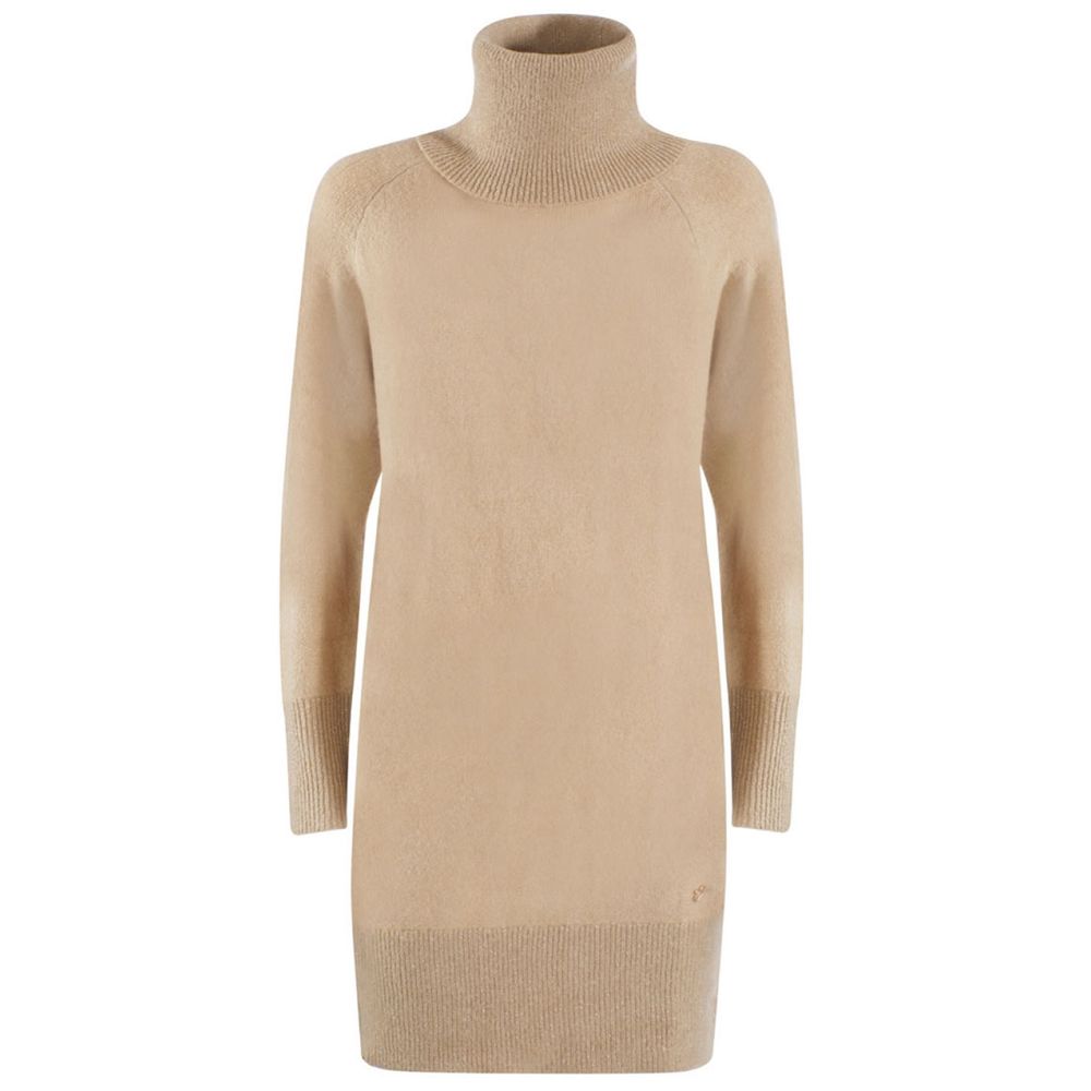 Beiges Viskosekleid