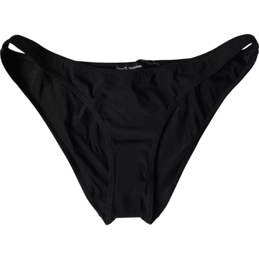 Schwarzer Nylon-Bademode-Strandbekleidungs-Bikini