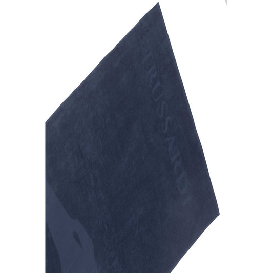 Blaues Herren-Strandtuch aus Baumwolle