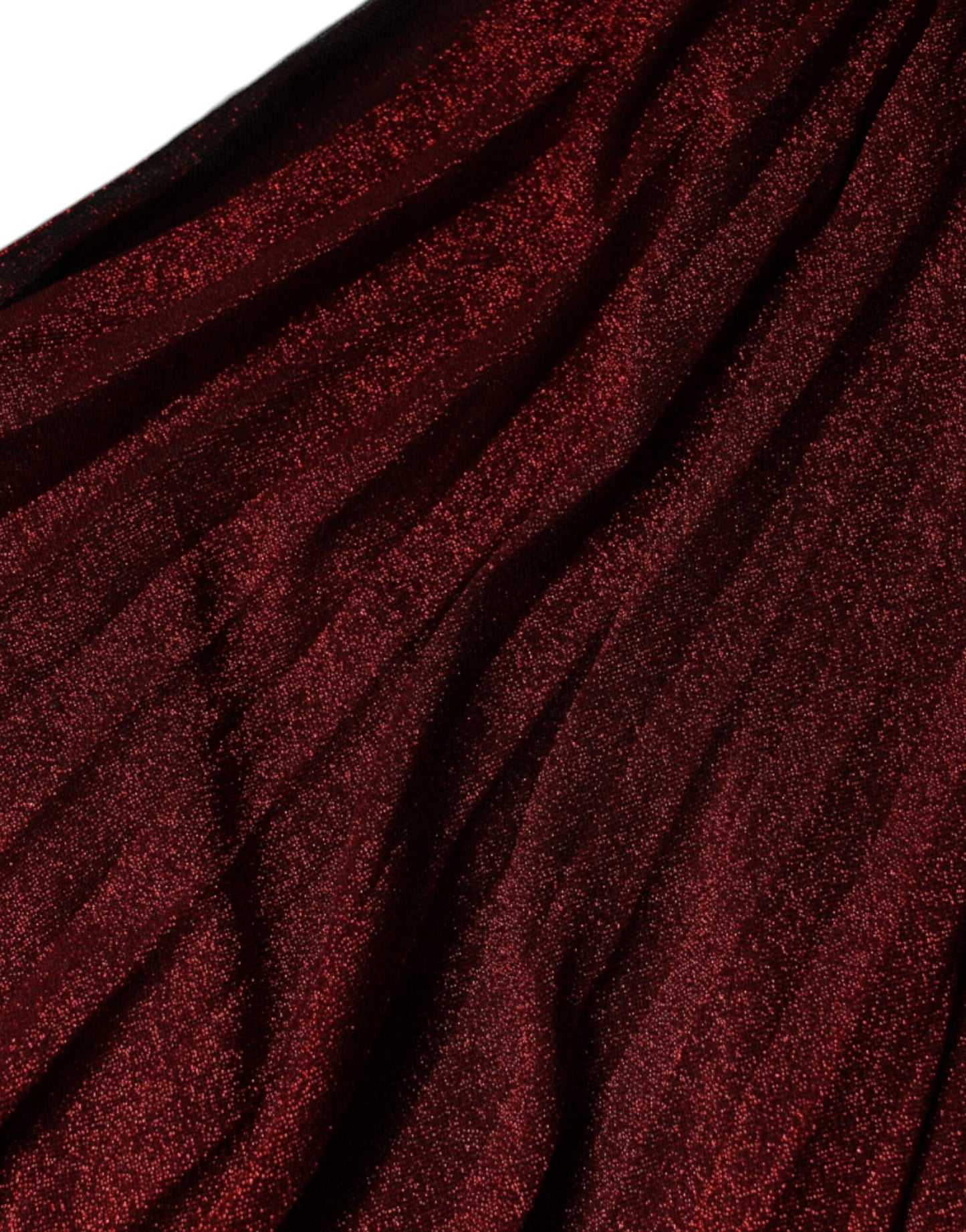 Rotes One-Shoulder-Minikleid in A-Linie mit Plissee
