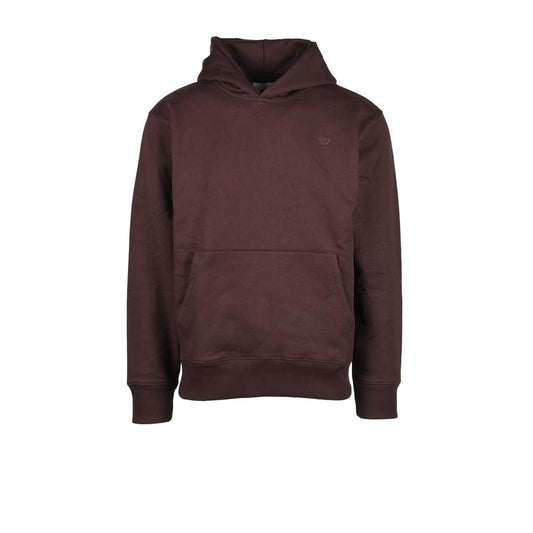 Brauner Kapuzenpullover aus Baumwolle