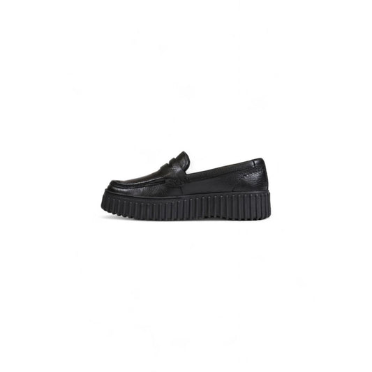 Black Leather Platform