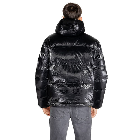 Black Polyester Jackets & Coat