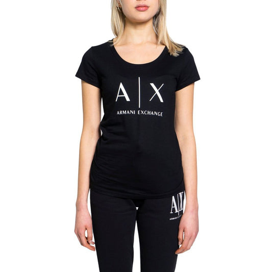 Schwarzes Baumwoll-T-Shirt