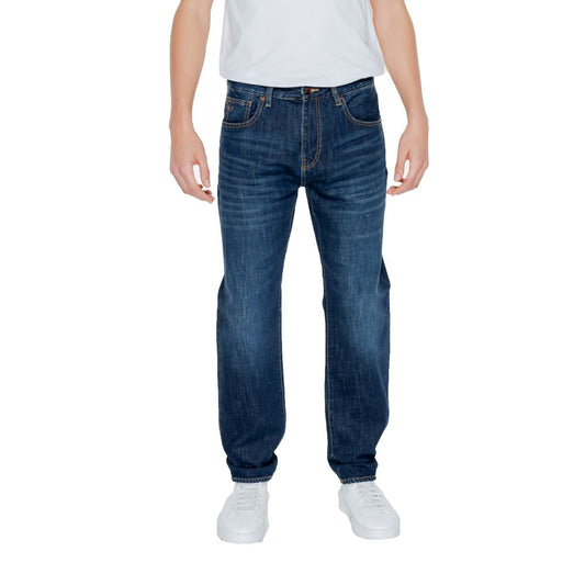 Blaue Jeans und Hose aus Baumwolle