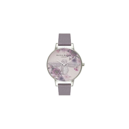 Gray Artificial Leather Watch