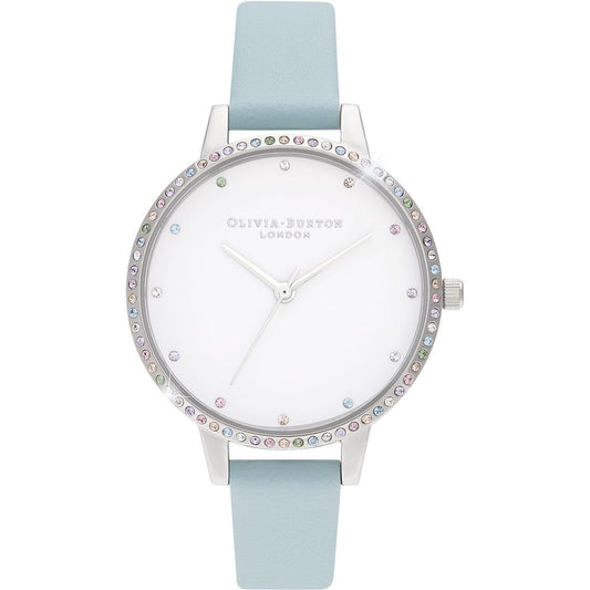 Blue Artificial Leather Watch