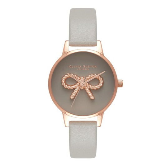 Gray Artificial Leather Watch