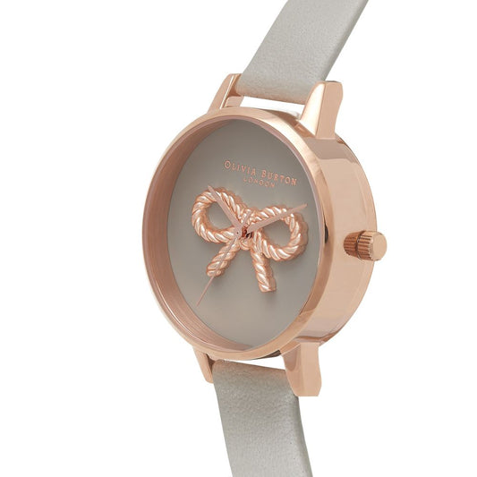 Gray Artificial Leather Watch