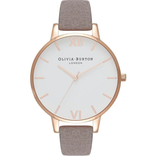Gray Artificial Leather Watch