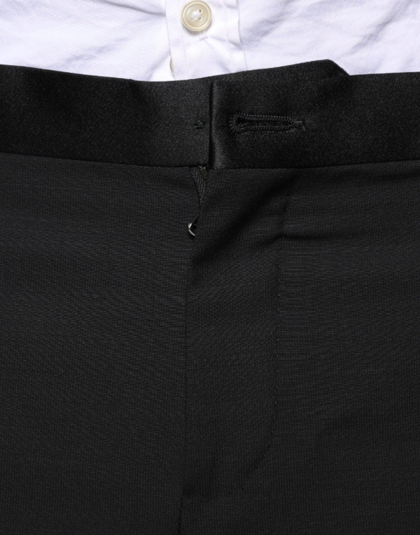 Schwarzer, 3-teiliger Anzug aus Wolle im Slim Fit
