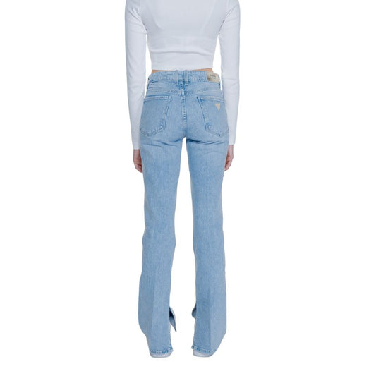 Hellblaue Mom-Jeans aus Baumwolle
