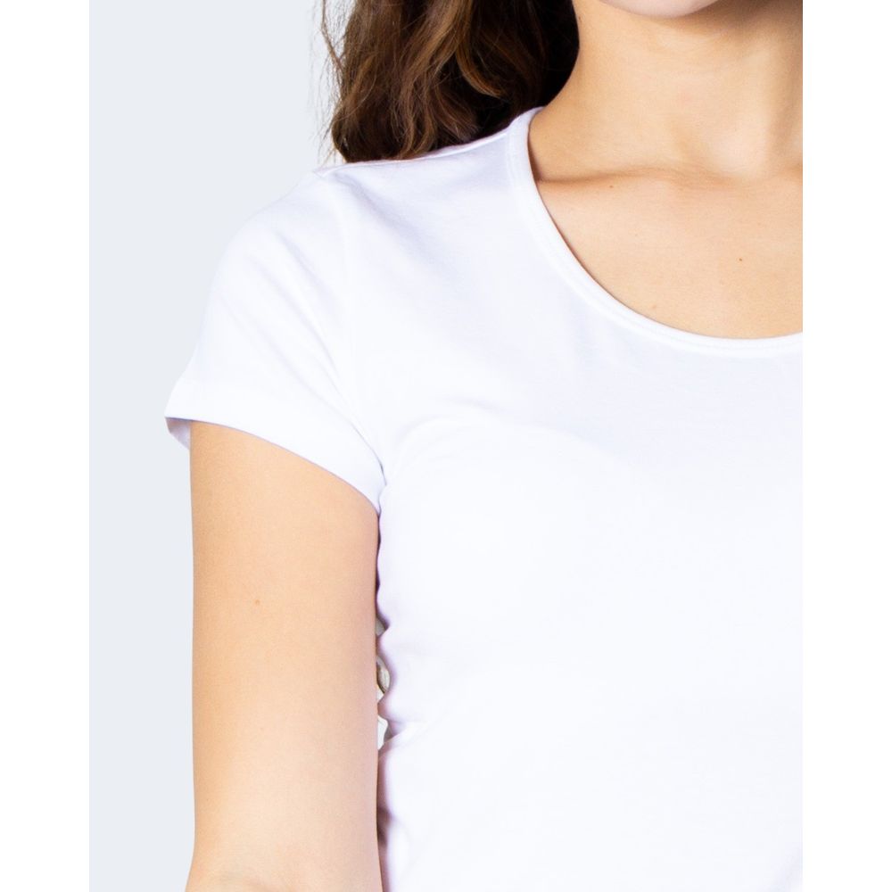 Weißes Baumwoll-T-Shirt