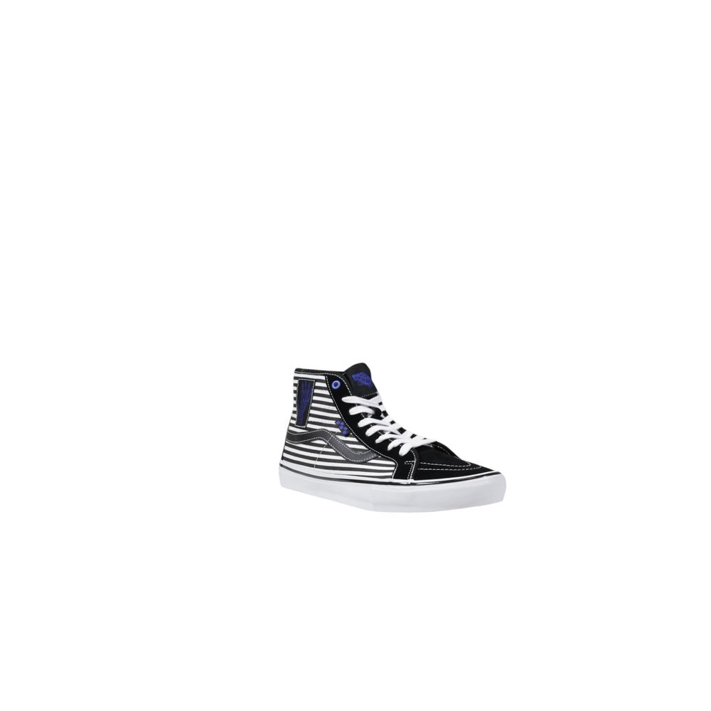 Schwarz-weißer Ledersneaker