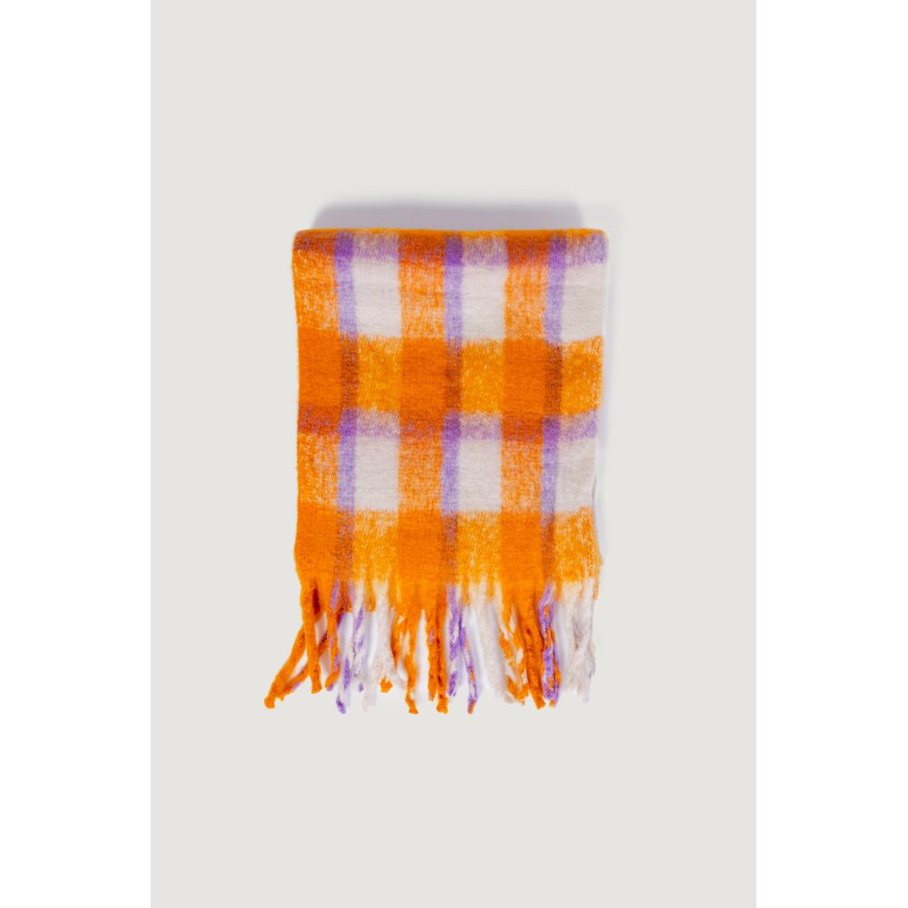 Orangefarbener Polyesterschal