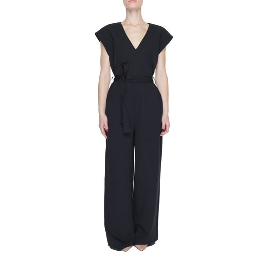 Black Polyester Jumpsuit