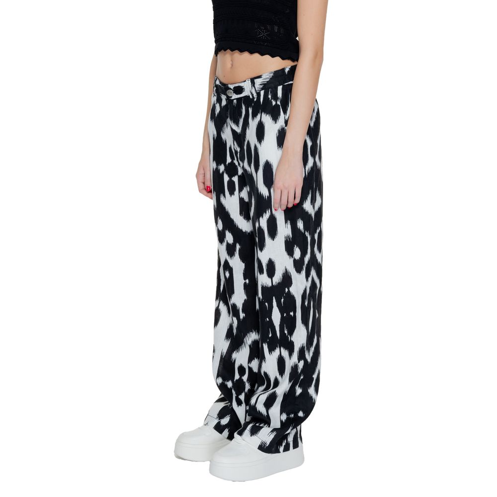 Schwarze Leinenhose