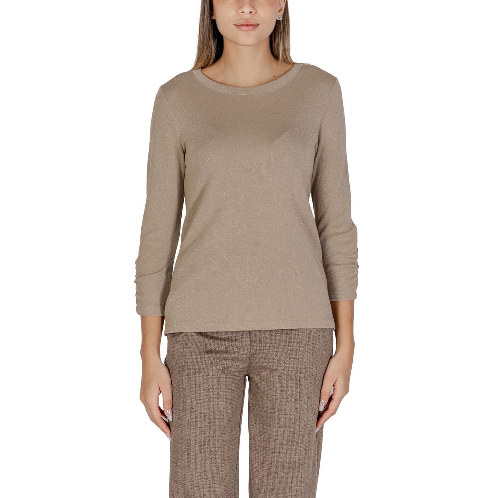 Beige Polyester Langarm