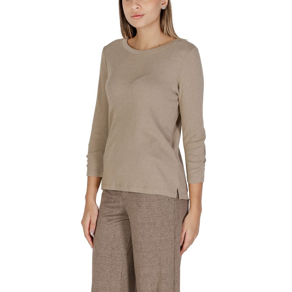 Beige Polyester Langarm