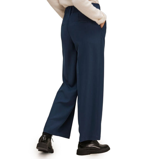 Blue Polyester Pant