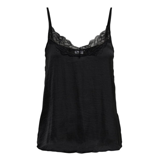 Black Polyester Tank Top