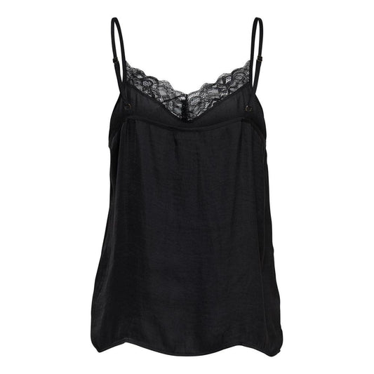 Black Polyester Tank Top