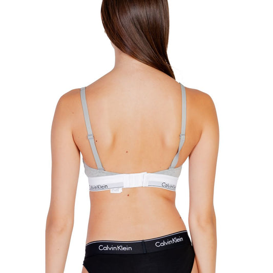 Gray Cotton Bra