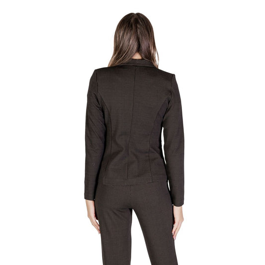 Brown Polyester Blazer
