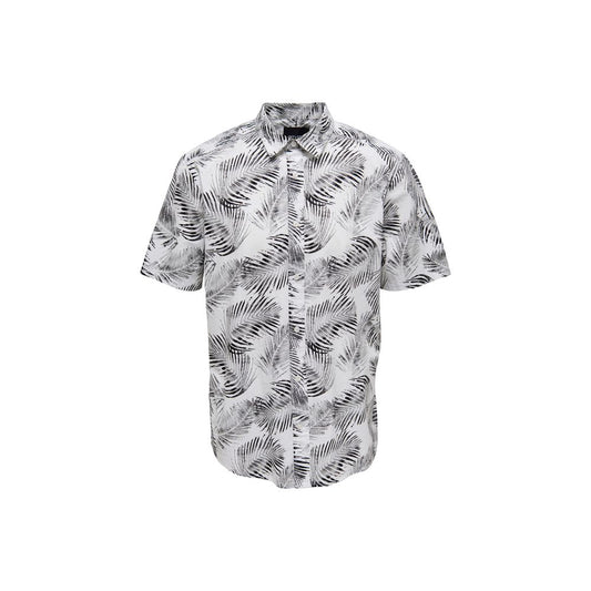 Weißes Kurzarmshirt aus Baumwolle