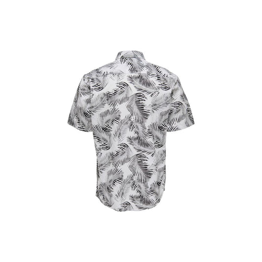 Weißes Kurzarmshirt aus Baumwolle