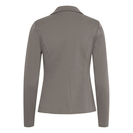 Gray Polyester Blazer