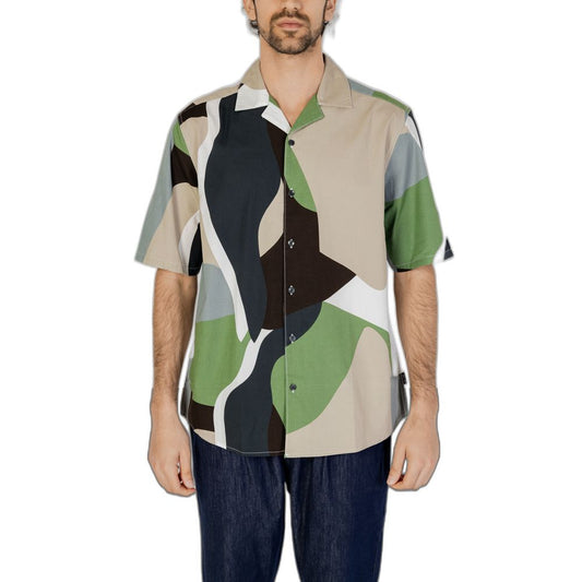 Grünes Kurzarmshirt aus Baumwolle