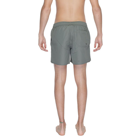 Green Polyester Swim Short