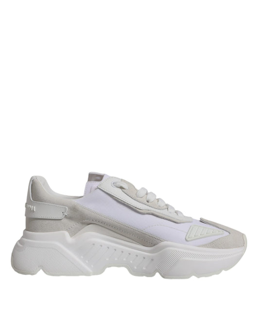 Weiße Daymaster Low Top Sneakers aus Leder