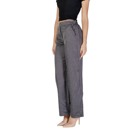 Gray Polyester Pant