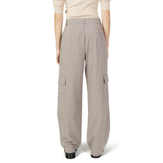 Beige Polyester Pant