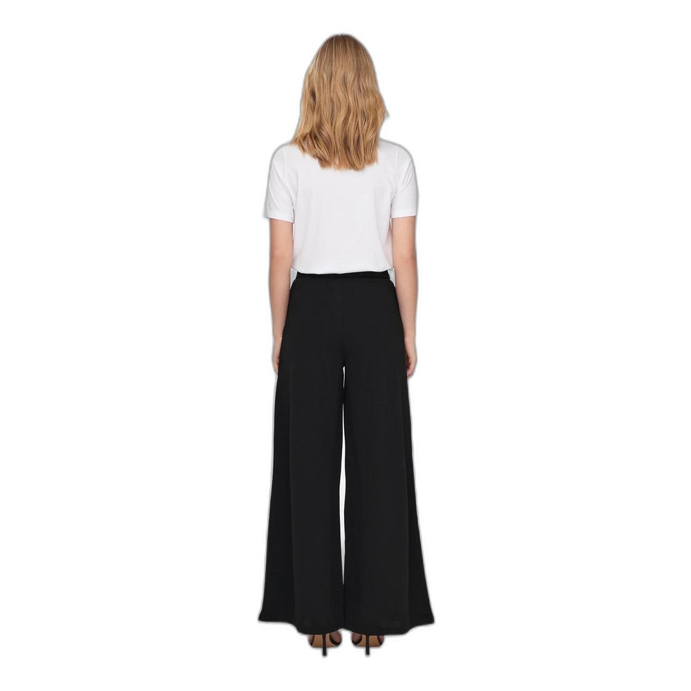 Schwarze Hose aus recyceltem Polyester