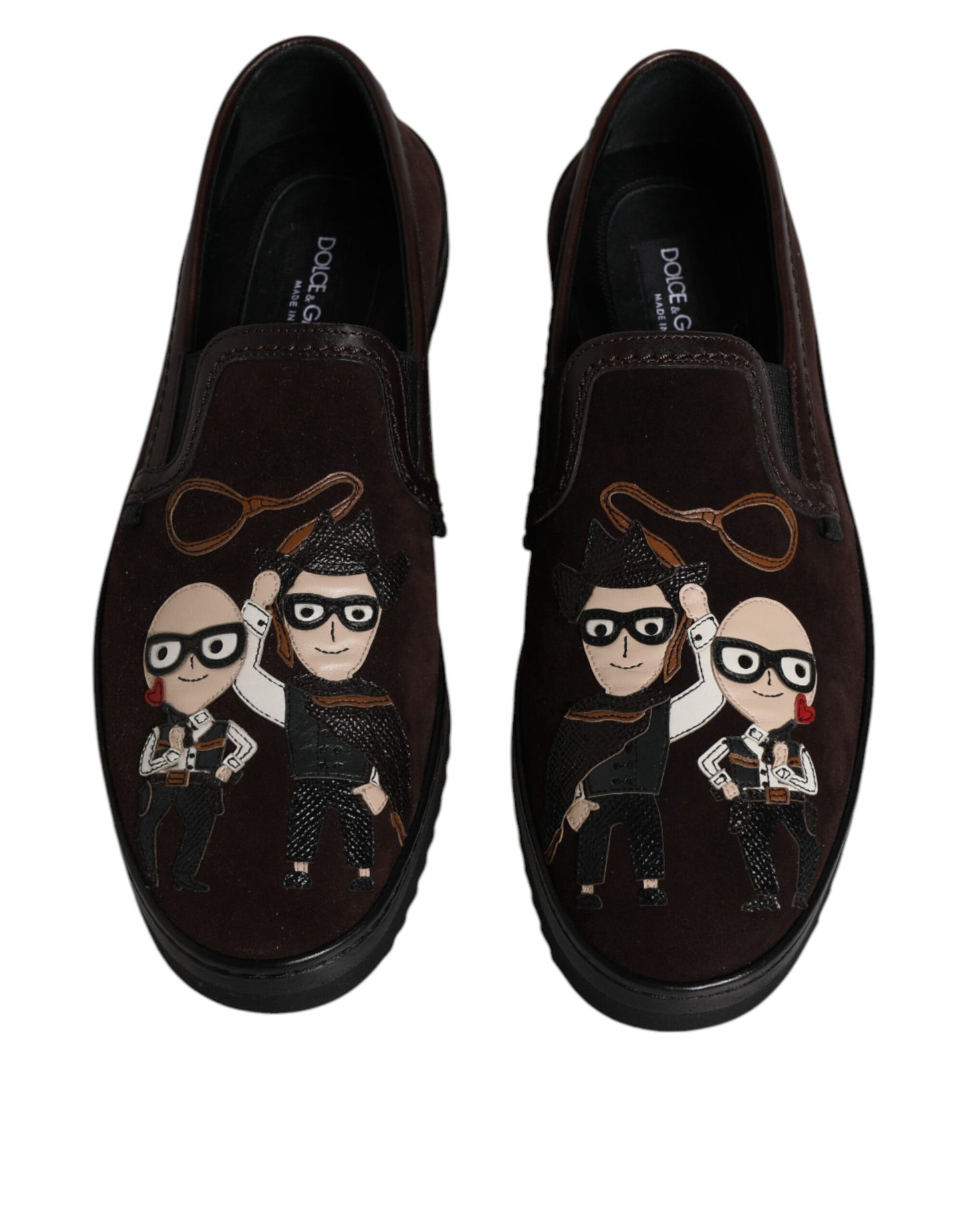 Braune DG Family Slipper aus Wildleder