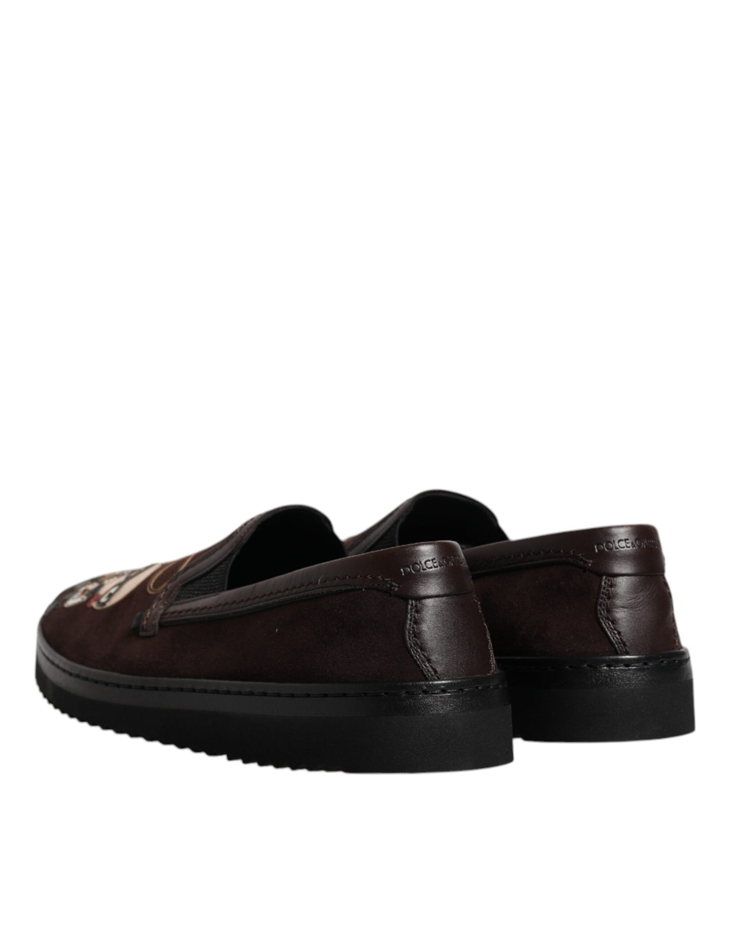 Braune DG Family Slipper aus Wildleder