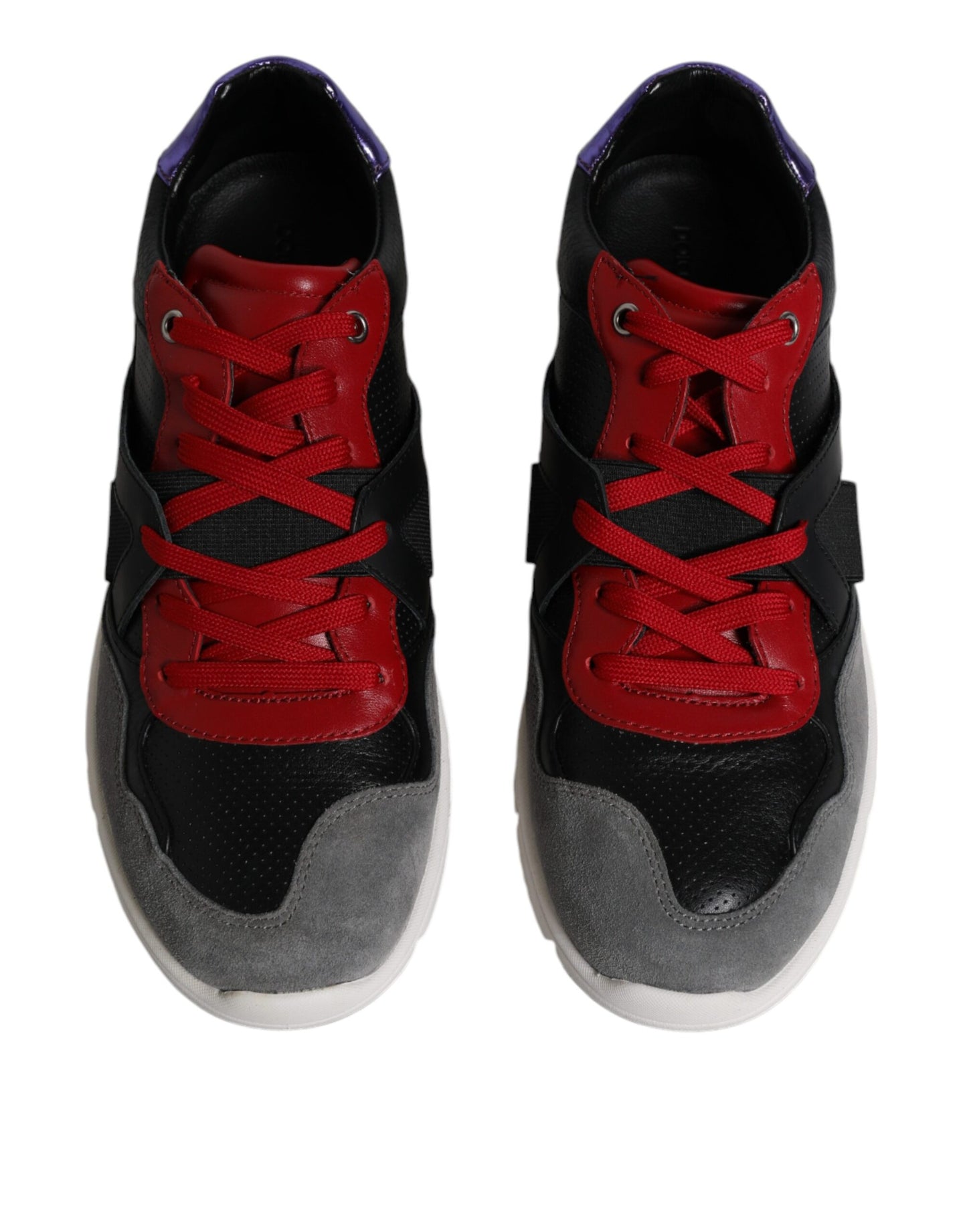 Mehrfarbige Low-Top-Sneakers aus Wildleder